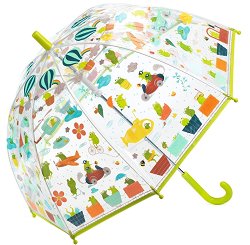 Детски чадър Djeco - Светът на жабоците - 
