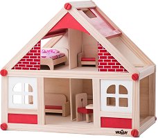 Дървена къща за кукли - творчески комплект
