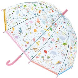 Детски чадър Djeco - Птици - детски аксесоар
