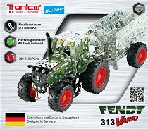 Трактор с ремарке - Fendt 313 Vario - играчка