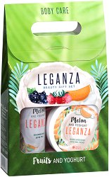 Подаръчен комплект - Leganza Melon & Yoghurt - сапун