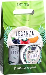 Подаръчен комплект - Leganza Blueberry & Yoghurt - сапун
