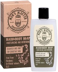 Men's Master Professional Hair & Body Soap - четка