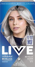 Schwarzkopf Live Urban Metallics Permanent Intensive Colour - Трайна крем боя за коса с метален оттенък - червило