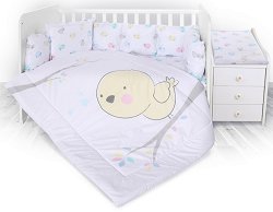 Бебешки спален комплект от 5 части - Trend: Chick - 