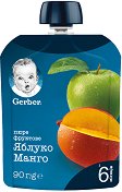 Пюре с ябълка и манго Nestle Gerber - продукт
