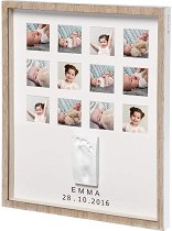 Дървена рамка за снимки и отпечатък Baby Art My Very First Year - 