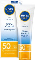 Nivea Sun UV Face Shine Control Cream SPF 50 - продукт