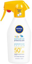 Nivea Sun Kids Sensitive Protect & Care Spray - SPF 50+ - крем
