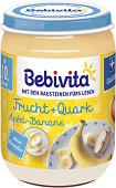 Bebivita - Био плодов дует с йогурт, ябълки и банани - 