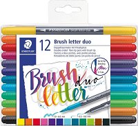 Двувърхи калиграфски маркери Staedtler Brush Letter Duo