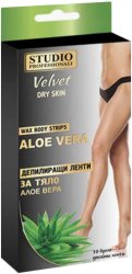 Studio Professionali Wax Body Strips Aloe Vera - маска