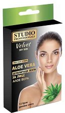 Studio Professionali Wax Face Strips Aloe Vera - мокри кърпички