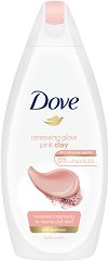 Dove Renewing Glow Pink Clay Body Wash - маска