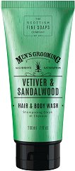Scottish Fine Soaps Men's Grooming Vetiver & Sandalwood Hair & Body Wash - гел