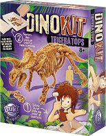 Открий и сглоби скелет на динозавър Buki France - Трицератопс - играчка