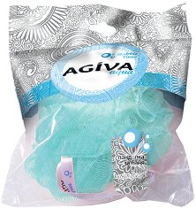 Мрежеста гъба за баня Agiva - мляко за тяло