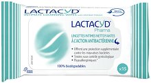 Lactacyd Intimate Cleansing Antibacterial Wipes - мокри кърпички