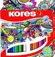 Цветни моливи Kores - Мандала
