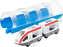 Пътнически влак и тунел Brio - релса