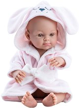 Кукла бебе момиченце с хавлия с ушички - кукла