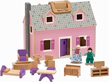 Дървена къща за кукли - 