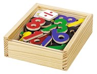 Дървени магнити - Числа и знаци - играчка