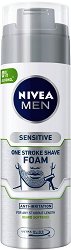Nivea Men Sensitive One Stroke Shave Foam - лосион