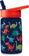 Детска бутилка със сламка Bertoy - Динозаври 450 ml - кутия за храна