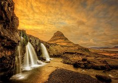 Водопадът Киркюфелсфос, Исландия - пъзел