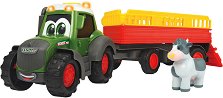 Детски трактор с ремарке за превоз на животни Dickie - творчески комплект