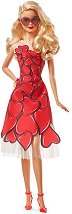 Кукла Барби в червена парти рокля - Mattel - кукла