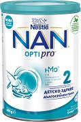 Висококачествено преходно мляко - Nestle NAN OPTIPRO 2 HM-O - 