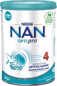 Висококачествена обогатена млечна напитка за малки деца - Nestle NAN OPTIPRO 4 - 