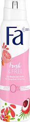 Fa Fresh & Free Grapefruit & Lychee Deodorant - 