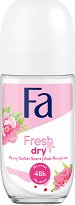 Fa Fresh & Dry Peony Sorbet Scent 48H Roll-On Anti-Perspirant - 