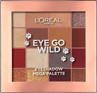 L'Oreal Eye Go Wild Eyeshadow Mega Palette - сенки