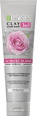 Nature of Agiva Roses Clay 3 in 1 Scrub Mask - пудра