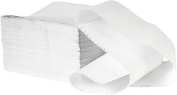 Безконечна бяла принтерна хартия