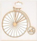 Фигурка от бирен картон - Ретро велосипед
