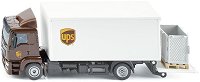 Метален камион с подвижена рампа Siku UPS - играчка