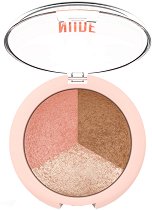 Golden Rose Nude Look Baked Trio Face Powder - 