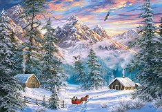 Коледа в планината - пъзел