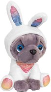 Плюшена играчка мопс в костюм на зайче - Keel Toys - 