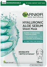 Garnier Hyaluronic Aloe Tissue Mask - мляко за тяло