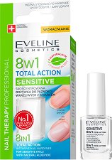 Eveline 8 in 1 Total Action Sensitive Nail Therapy - 