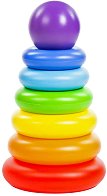 Конус с цветни рингове - Пирамида - играчка