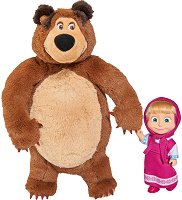 Кукла Маша и плюшена играчка Мечока - Simba - детски аксесоар