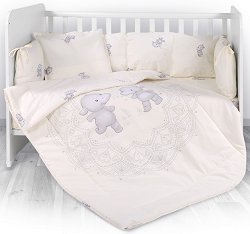 Бебешки спален комплект 4 части с обиколник Lorelli Lily - 