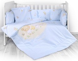 Бебешки спален комплект 4 части с обиколник Lorelli Lily Bear Party - 